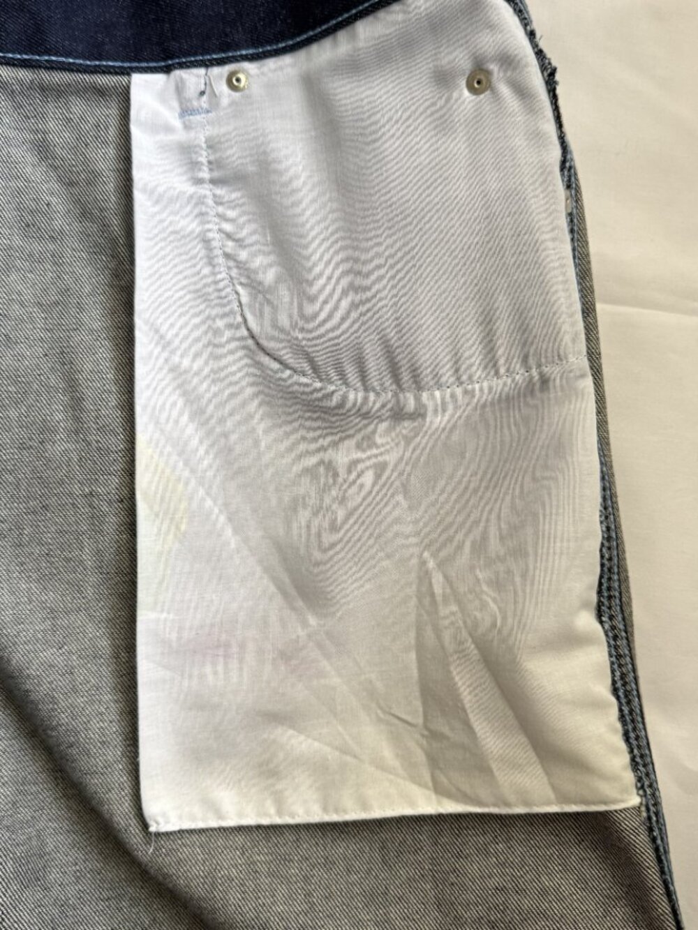 Roglins Jeans Vintage Dark Wash Baggy Denim Carpenter Shorts Jorts Size 36 - Picture 10 of 10
